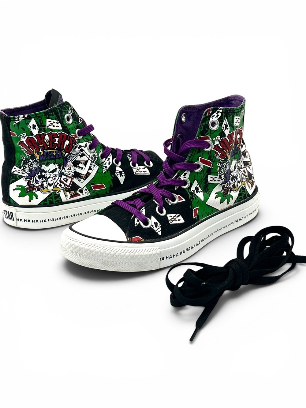 Converse DC Comics Joker’s Wild Collab Chuck Taylor High Top Shoes Men 4 W6
